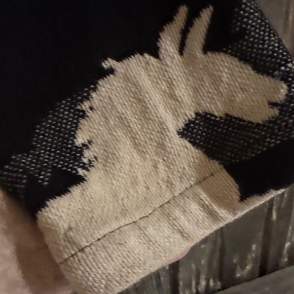 New Identity Black and Cream Horse print Jacket - Picture 6 of 10